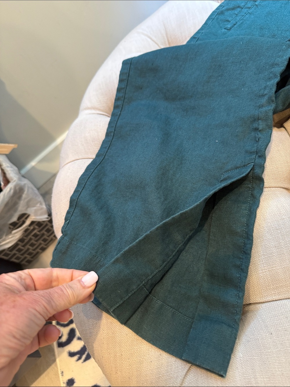 Athleta High Rise Linen Pants - small - Picture 10 of 10